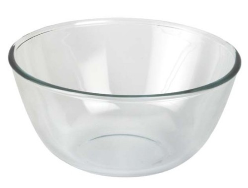 Bol cuenco lys apilable de cristal transparente de cocina ensaladera 26 cm  de diámetro